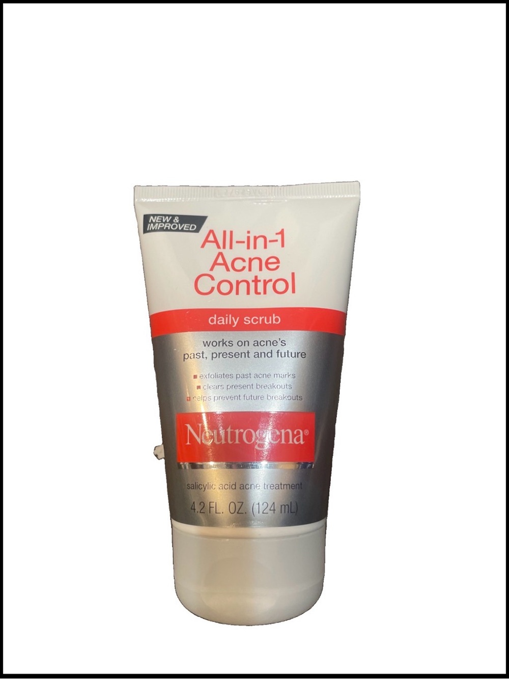 Neutrogena Daily All-in-1 Acne Control Scrub - White & Red